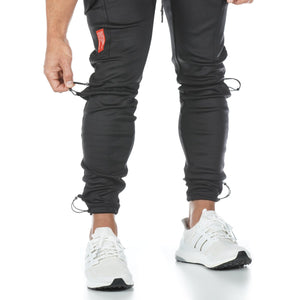 0219. Coolever™ Double Cinch Cargo Jogger - Black