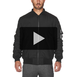 0176. Waterproof Thinsulate™ Bomber Jacket - Black