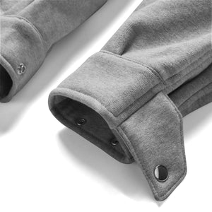 0217. RainPlus™ Cargo Snap Button Jogger - Heather Grey