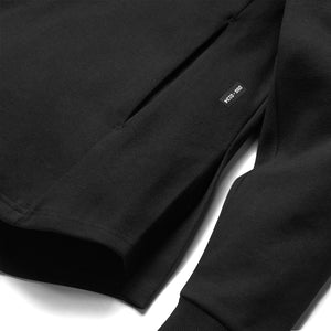 0134. Arm Pocket Drawstring Hoodie - Black