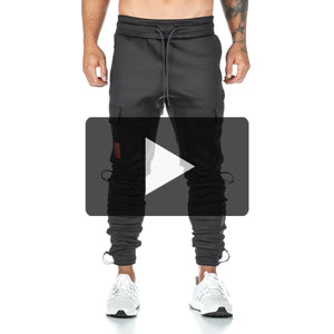 0219. Coolever™ Double Cinch Cargo Jogger - Black